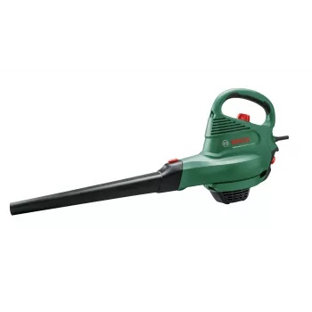 Ručný fúkač Bosch Universal GardenTidy 2300 — 2300 W, 576 m³/h, 45 L zberný vak, 185–285 km/h, funkcia drvenia