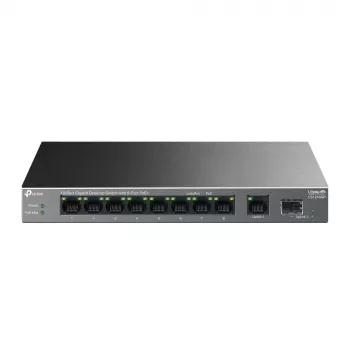 Neupravovaný switch TP-LINK LS1210GP 10-port Gigabit, 8× PoE+ (61 W celkom), 1× SFP, 9× RJ‑45 Gigabit