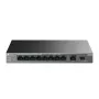 Neupravovaný switch TP-LINK LS1210GP 10-port Gigabit, 8× PoE+ (61 W celkom), 1× SFP, 9× RJ‑45 Gigabit