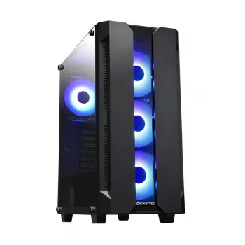 PC skriňa CHIEFTEC GS-01B-OP Tower čierna – tvrdené sklo, RGB ventilátor, podporuje ATX/Micro-ATX, GPU do 320 mm