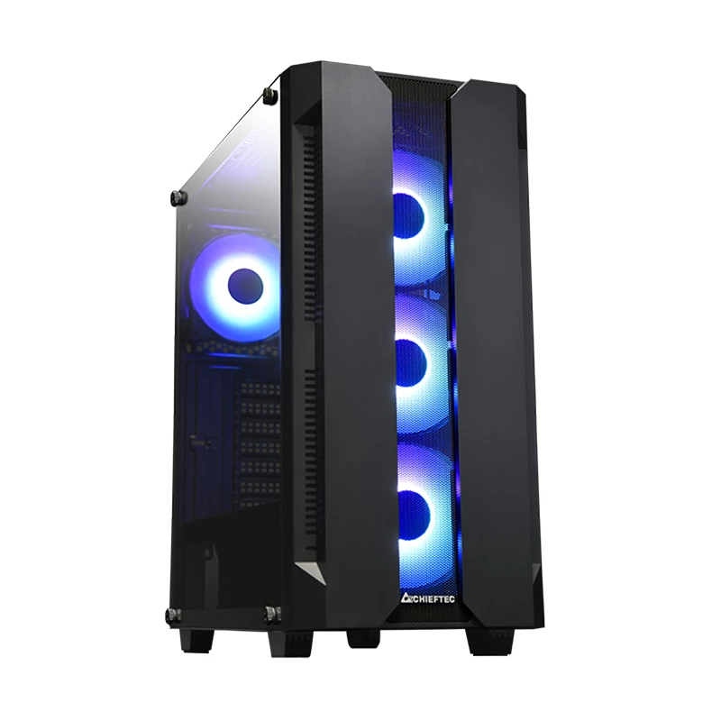 PC skriňa CHIEFTEC GS-01B-OP Tower čierna – tvrdené sklo, RGB ventilátor, podporuje ATX/Micro-ATX, GPU do 320 mm