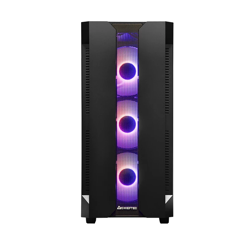 PC skriňa CHIEFTEC GS-01B-OP Tower čierna – tvrdené sklo, RGB ventilátor, podporuje ATX/Micro-ATX, GPU do 320 mm