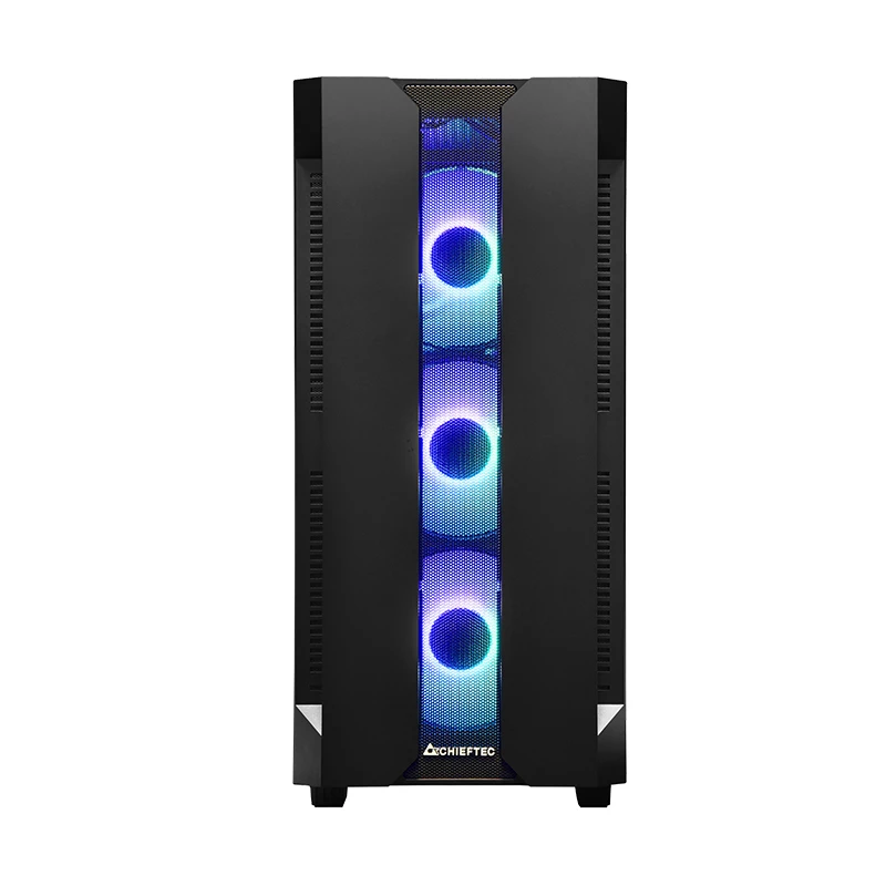 PC skriňa CHIEFTEC GS-01B-OP Tower čierna – tvrdené sklo, RGB ventilátor, podporuje ATX/Micro-ATX, GPU do 320 mm