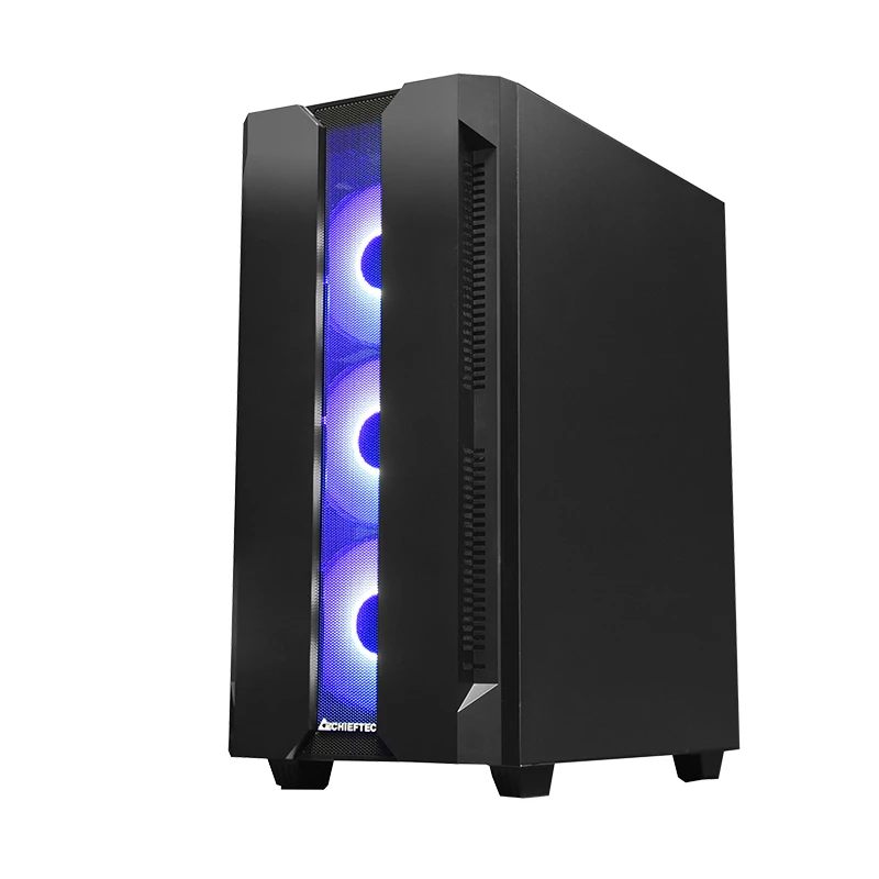 PC skriňa CHIEFTEC GS-01B-OP Tower čierna – tvrdené sklo, RGB ventilátor, podporuje ATX/Micro-ATX, GPU do 320 mm
