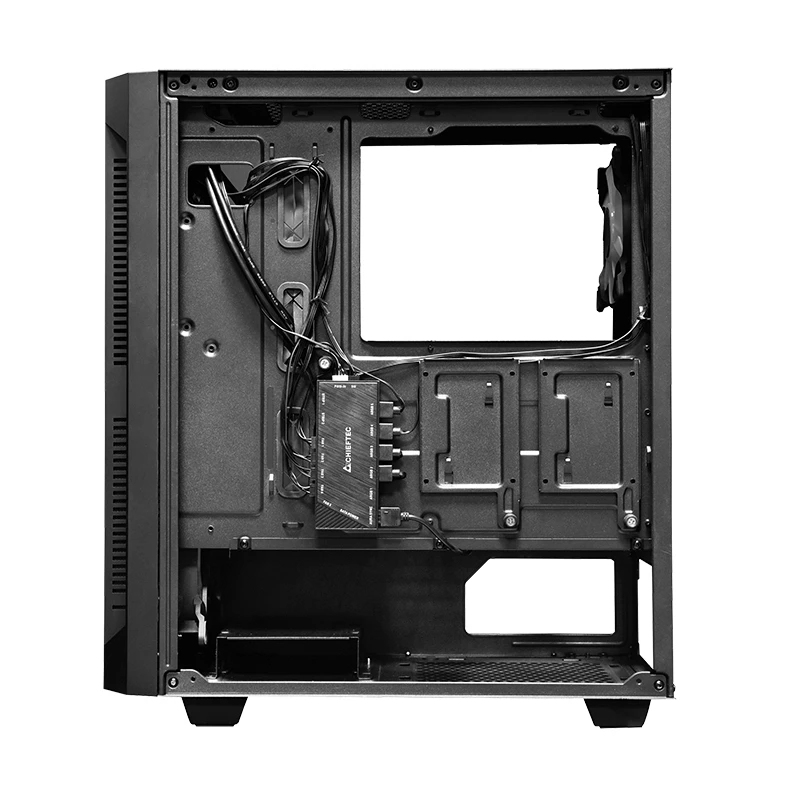 PC skriňa CHIEFTEC GS-01B-OP Tower čierna – tvrdené sklo, RGB ventilátor, podporuje ATX/Micro-ATX, GPU do 320 mm