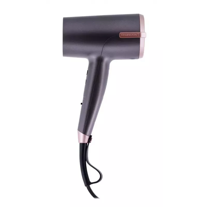 Fén Remington D6077 2000 W, iónová funkcia, studený vzduch, difúzor, 3 teplotné stupne, sivá/bronzová