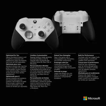 Gamepad Microsoft Xbox Elite Wireless Series 2 Core čierna biela Bluetooth USB