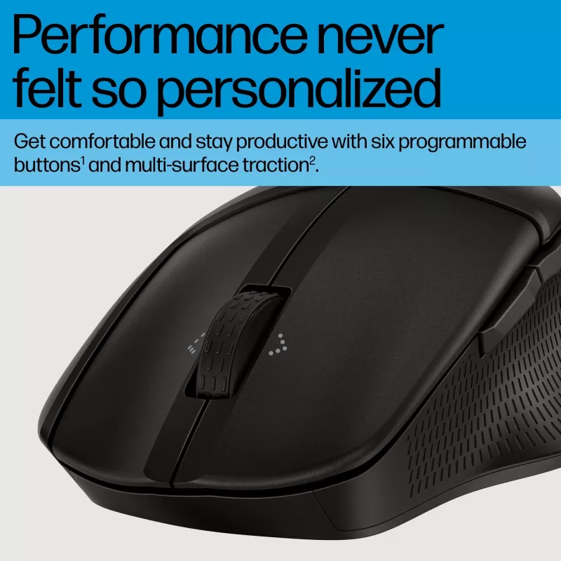 HP 480 Comfort Bluetooth myš, pravá ruka, Bluetooth, 4000 DPI, čierna
