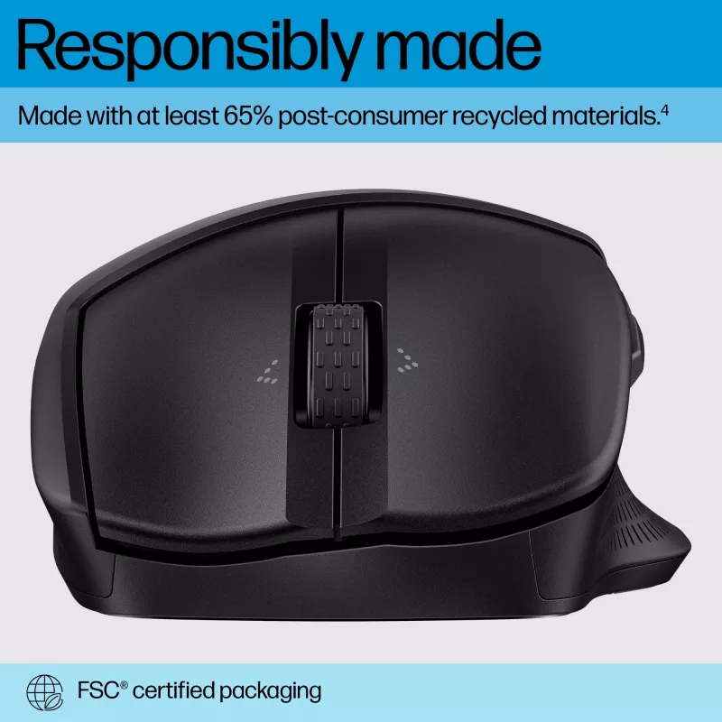 HP 480 Comfort Bluetooth myš, pravá ruka, Bluetooth, 4000 DPI, čierna