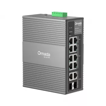 TP-Link Omada 10-port Gigabit Industrial Easy Managed switch so 6-port PoE+ a 2-port PoE++