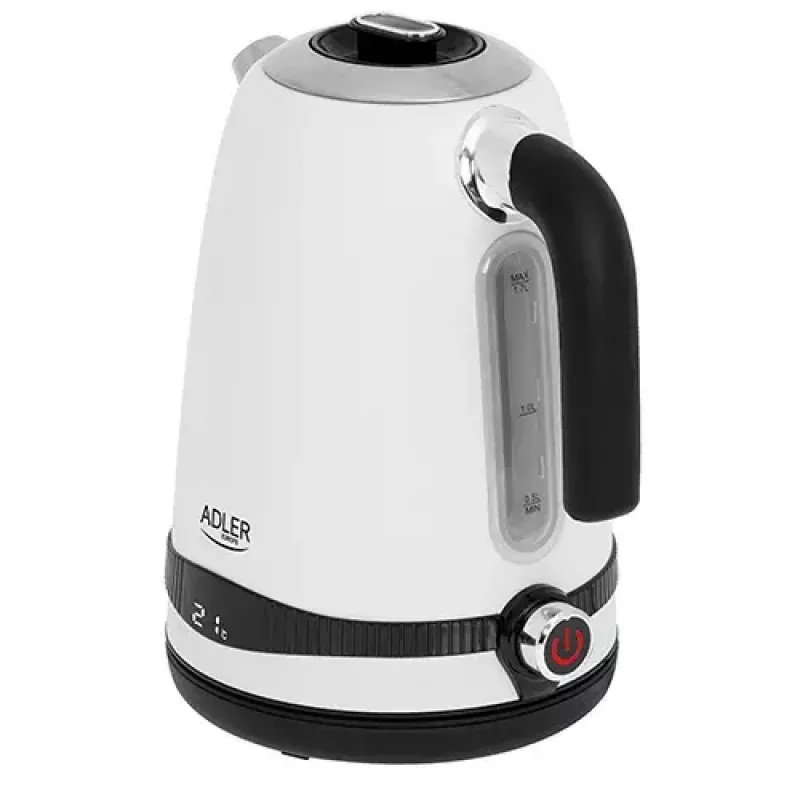 Elektrická kanvica Adler 1,7 L 2200 W biela