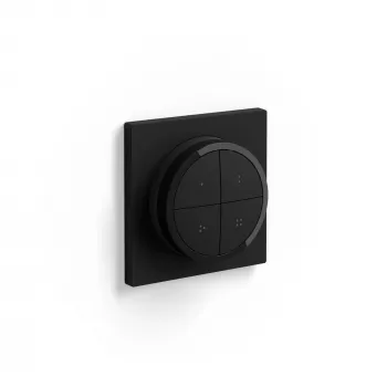 Philips Tap Dial spínač, bezdrôtový, čierny, voľne stojaci/nástenná montáž, IP20, plast, IP20