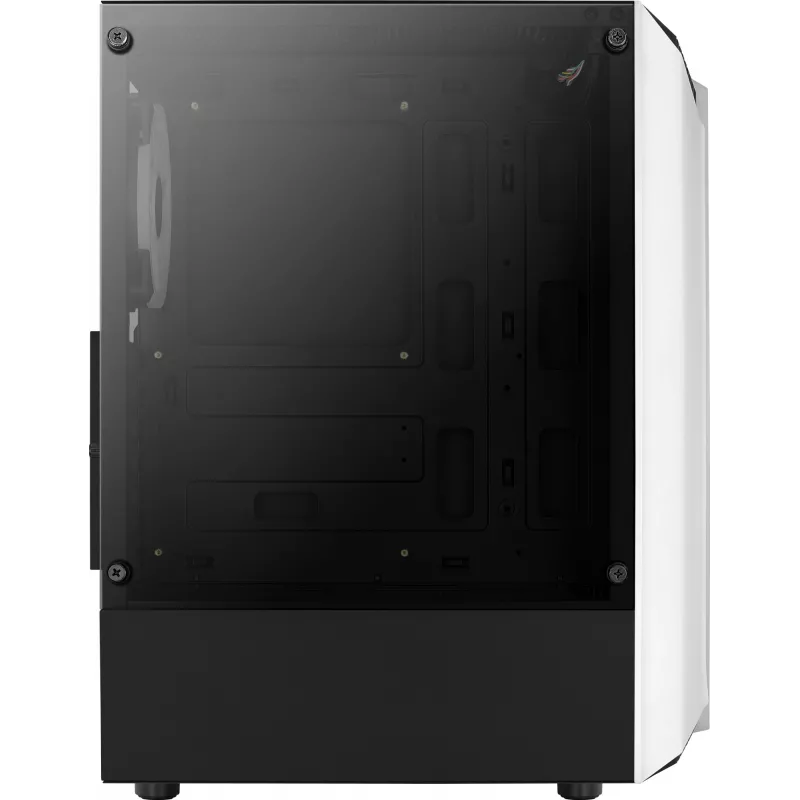 Aerocool Bionic V2 PC skriňa Midi Tower, ATX / micro ATX / Mini-ITX, tvrdené sklo, RGB, biela