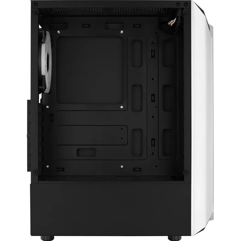 Aerocool Bionic V2 PC skriňa Midi Tower, ATX / micro ATX / Mini-ITX, tvrdené sklo, RGB, biela