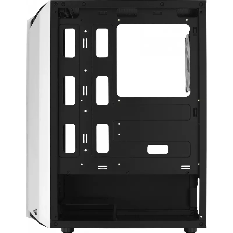 Aerocool Bionic V2 PC skriňa Midi Tower, ATX / micro ATX / Mini-ITX, tvrdené sklo, RGB, biela