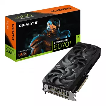 GIGABYTE GeForce RTX 5070 Ti WINDFORCE OC SFF 16G grafická karta - 16GB GDDR7, 256bit, PCI-E 5.0, 2497 MHz frekvencia jadra, 3 x DP 2.1a, 1 x HDMI 2.1b, NVIDIA DLSS 4, GV-N507TWF3OC-16GD