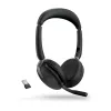 Jabra Evolve2 65 Flex - Link380a MS Stereo, káblový & bezdrôtový, 20 - 20000 Hz, kancelária/call centrum, 136 g, headset, čierny