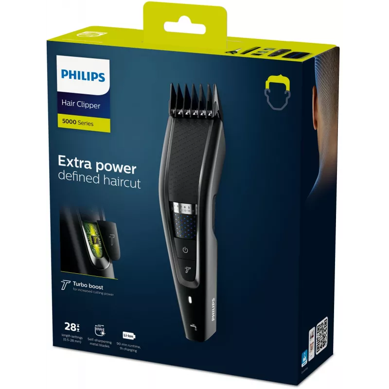 Philips 5000 séria strihač vlasov HC5632/15, umývateľný