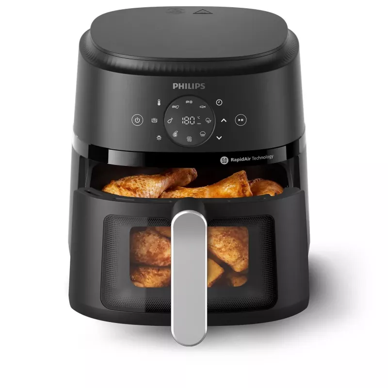 Philips 2000 series NA221/00 fritéza samostatná 4,2 L voľne stojaca 1500 W teplovzdušná fritéza čierna, strieborná