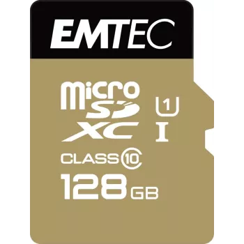 EMTEC Micro SD karta SDXC trieda 10 Gold + 128GB