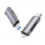 Ugreen 50706 čítačka kariet USB/Micro-USB strieborná