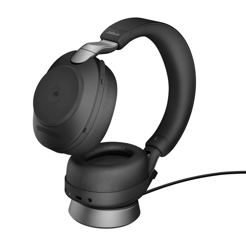Jabra Evolve2 85 - Link380c MS Stereo Stand, čierna, káblové & bezdrôtové, kancelária/call centrum, 20 - 20000 Hz, 286 g, headset, čierna