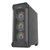 GENESIS Irid 505 ARGB Midi Tower čierna, priehľadná