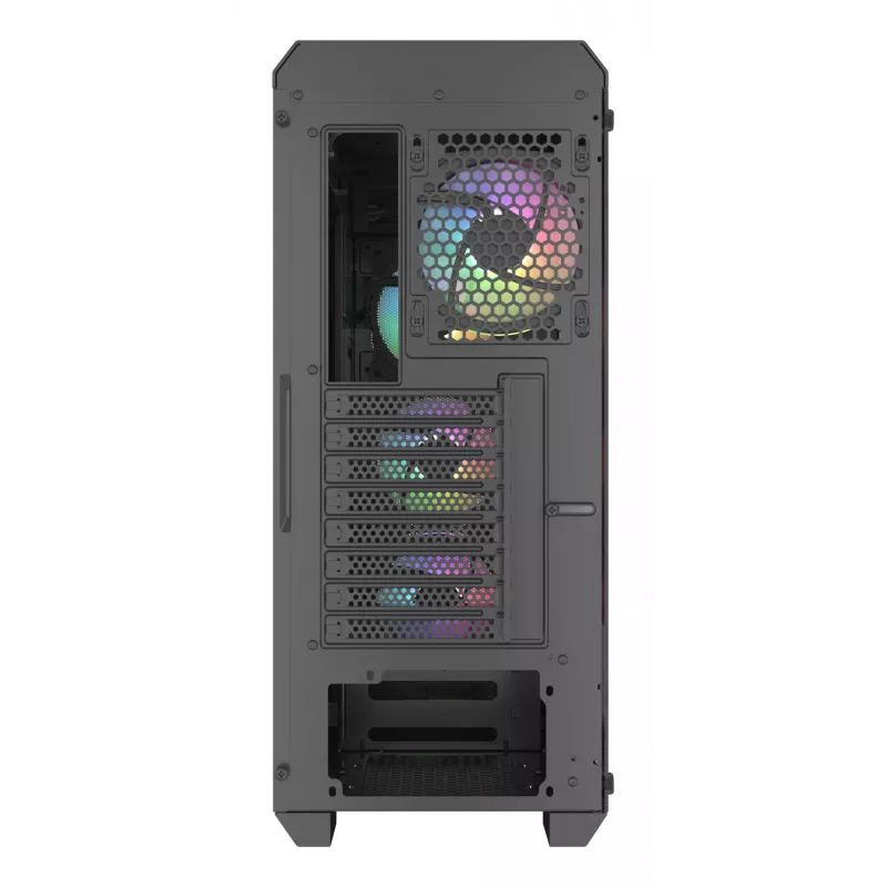 GENESIS Irid 505 ARGB Midi Tower čierna, priehľadná