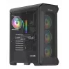 GENESIS Irid 505 ARGB Midi Tower čierna, priehľadná