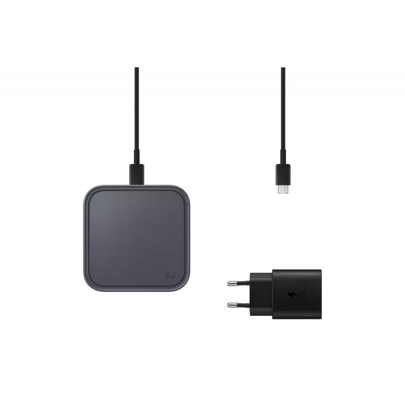 Samsung EP-P2400 smartfón sivý USB bezdrôtové nabíjanie rýchle nabíjanie interiérové