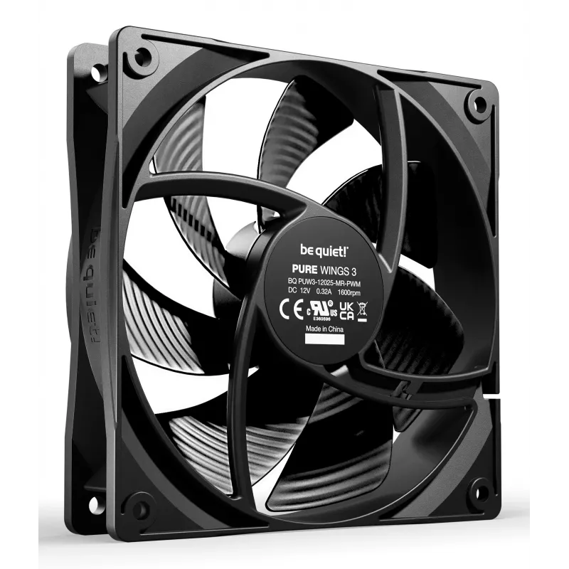 be quiet Pure Wings 3 120mm PWM ventilátor do počítačovej skrine 12 cm čierny 1 ks