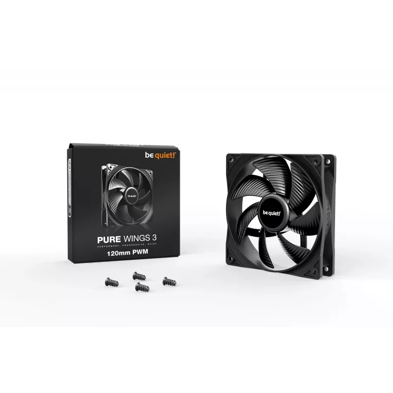 be quiet Pure Wings 3 120mm PWM ventilátor do počítačovej skrine 12 cm čierny 1 ks