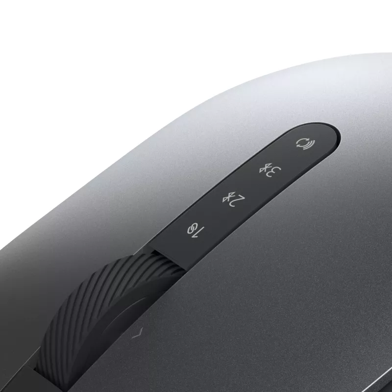DELL Pro Plus myš - MS5320W, pre pravákov, optická, RF Wireless + Bluetooth, 1600 DPI, sivá, titánová