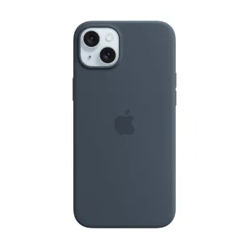 Apple Silikon Case s MagSafe pre iPhone 15 Plus – Storm Blue