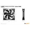 be quiet! Light Wings 140 mm PWM Reverse čierny ventilátor do skrine 14 cm 1 ks