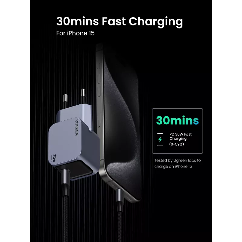 Ugreen 35006 nabíjačka pre mobilné zariadenia univerzálna sivá AC interiérová