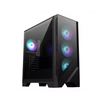 MSI MAG FORGE 321R AIRFLOW počítačová skriňa Midi Tower čierna, priehľadná