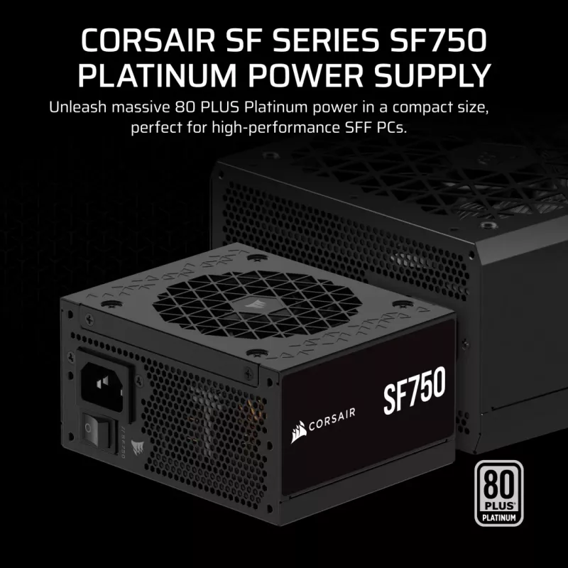 CORSAIR napájací zdroj - SF Series SF750 plne modulárny 80 Plus Platinum SFX