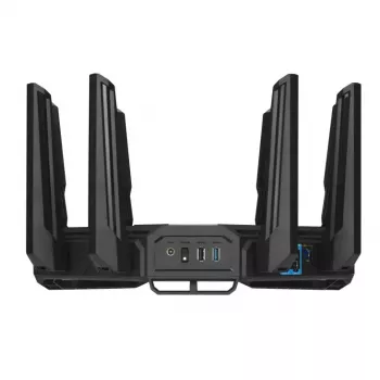 ASUS ROG Rapture GT-BE19000 WLAN router Multi-Gigabit Ethernet tri-pásmový (2,4 GHz / 5 GHz / 6 GHz) čierny, červený