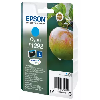 Epson samostatné balenie cyan T1292 DURABrite Ultra atrament, cyan, 7 ml, 1 kus, 474 strán