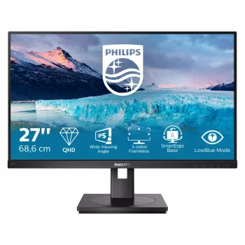 Philips S Line 275S1AE/00 počítačový monitor 68,6 cm (27 palcov) 2560 x 1440 pixelov 2K Ultra HD LCD čierny