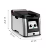 Tefal Clear Duo FR600D10 fritéza, 3,5 l, 2000 W, nehrdzavejúca oceľ/čierna