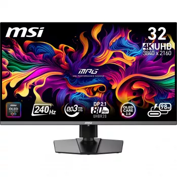 MSI MPG 322URX QD-OLED počítačový monitor 80 cm (31,5 palca) 3840 x 2160 pixelov 4K Ultra HD čierny
