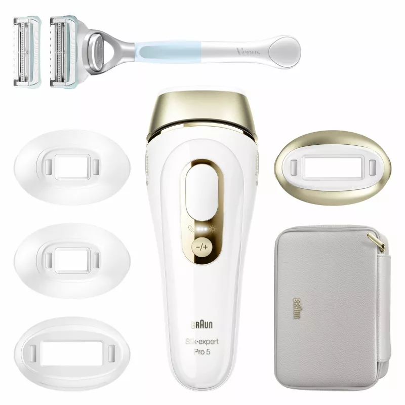 Braun Silk-expert Pro PL5356 intenzívne pulzné svetlo (IPL) zlatá, biela