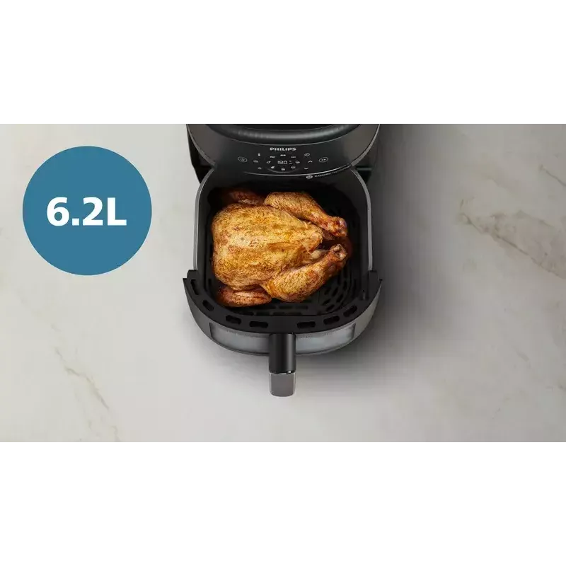 Teplovzdušná fritéza Philips NA231/00 2000 Series — 6,2 L, 1700 W, 13 programov, Rapid Air technológia s nízkym obsahom tuku