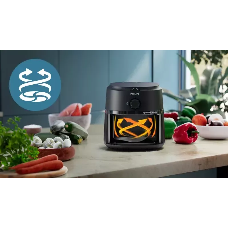 Teplovzdušná fritéza Philips NA231/00 2000 Series — 6,2 L, 1700 W, 13 programov, Rapid Air technológia s nízkym obsahom tuku