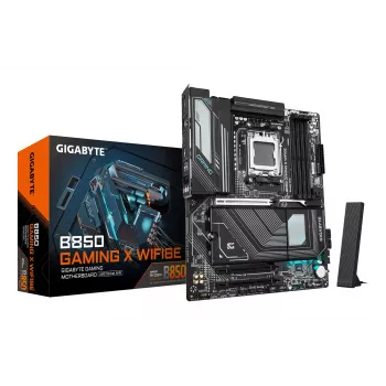 GIGABYTE B850 GAMING X WIFI6E základná doska - AMD Ryzen 9000 Series CPU, 12+2+2 fáz digitálny VRM, až do 8200MHz DDR5 (OC), 1xPCIe 5.0 + 2xPCIe 4.0 M.2, 2.5LAN, WIFI 6E, USB 3.2 Gen 2x2