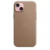 Apple FineWoven puzdro s MagSafe iPhone 15 Plus taupe