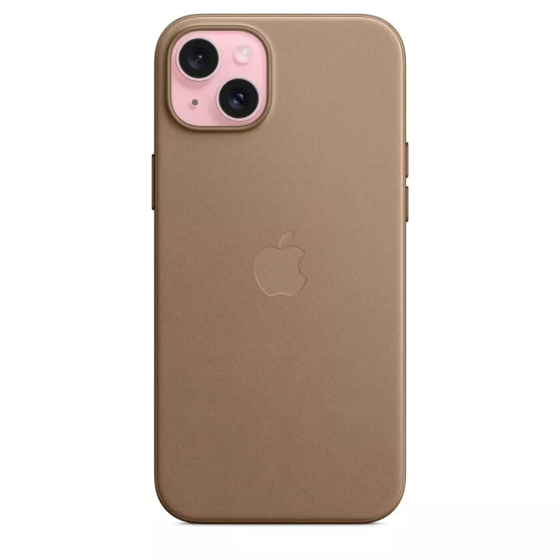 Apple FineWoven puzdro s MagSafe iPhone 15 Plus taupe
