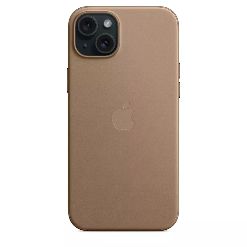 Apple FineWoven puzdro s MagSafe iPhone 15 Plus taupe